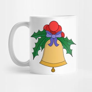 Lovely Christmas bell church hand bell Mug